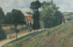 View of the Maison des Mathurins, Pontoise by Camille Pissarro