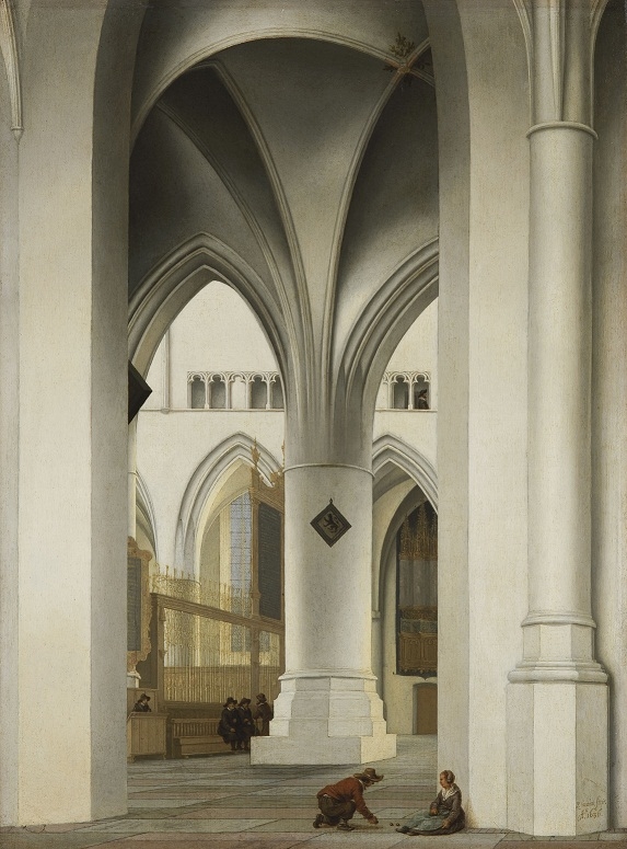 View of the north choir of the St. Bavokerk, Haarlem