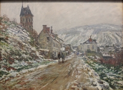 Village Street, Vétheuil. by Claude Monet