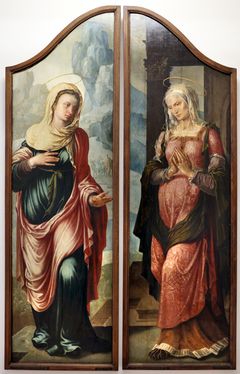 Visitation, Virgin and Elisabeth by Maarten van Heemskerck