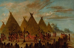 War Dance, Sioux by George Catlin