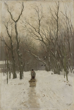 Winter in de Scheveningse bosjes by Anton Mauve