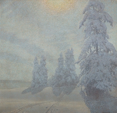 Winter Landscape by Gustaf Fjæstad