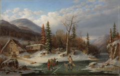 Winter Landscape, Laval by Cornelius Krieghoff