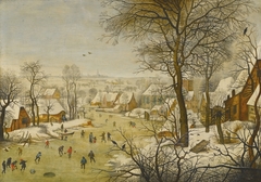 Winter Landscape with a Bird-trap