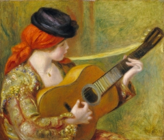 Young Spanish Woman with a Guitar by Auguste Renoir